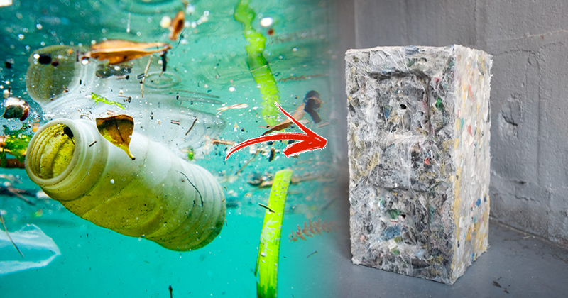 Conheça os blocos para construção civil sustentáveis, feitos com lixo plástico dos oceanos